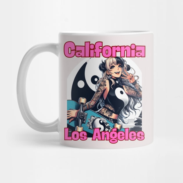 Kawaii, Anime Girl, California Los Angeles by Catsie Cat